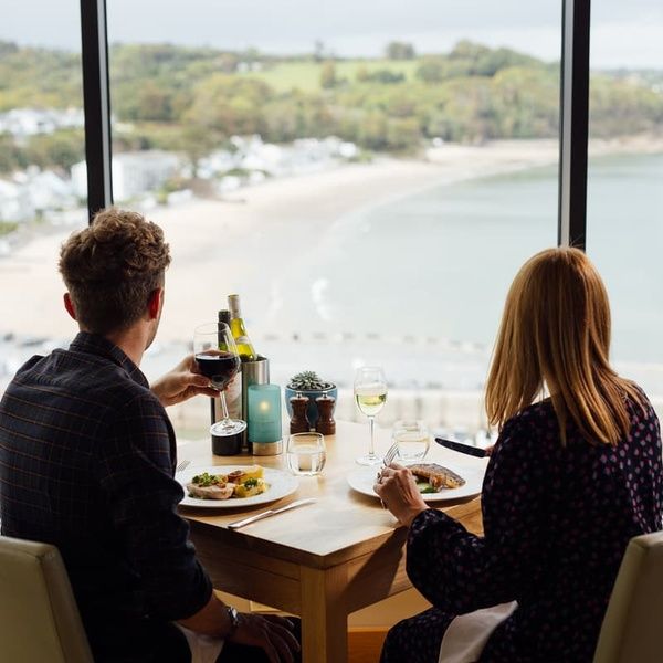 Couple Dining at The Cliff Restaurant