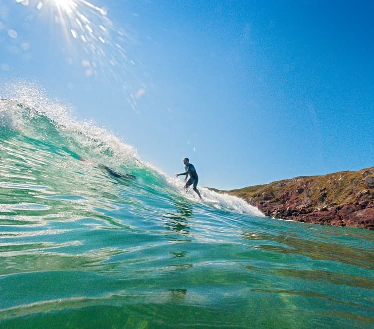 Surfer in Pembrokeshire