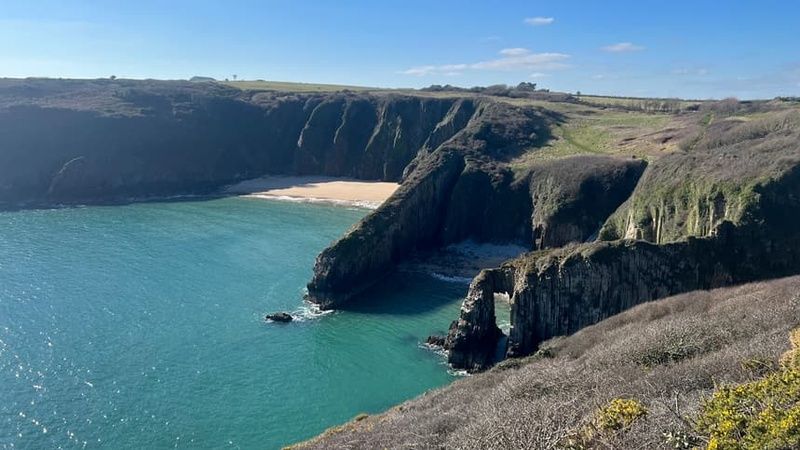 Church Door Cove and Skrinkle Haven Beach in Pembrokeshire