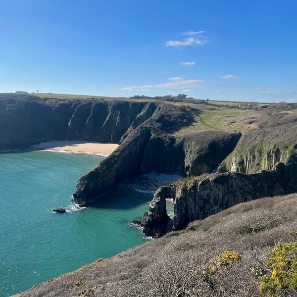 Church Door Cove and Skrinkle Haven Beach in Pembrokeshire