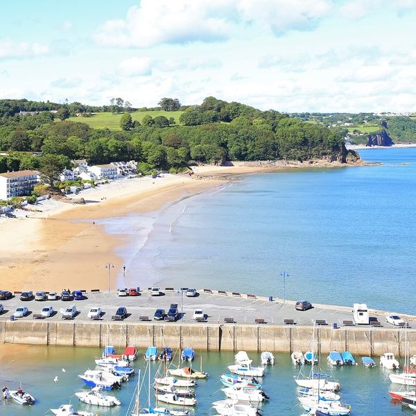 Saundersfoot Bay Beach in Pembrokeshire