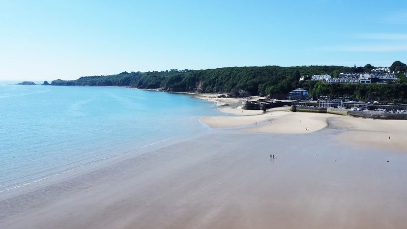 Saundersfoot Bay Beach in Pembrokeshire