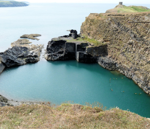 Blue Lagoon in Abereiddi