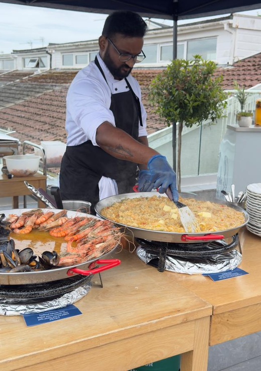 Paella on the Patio St Brides