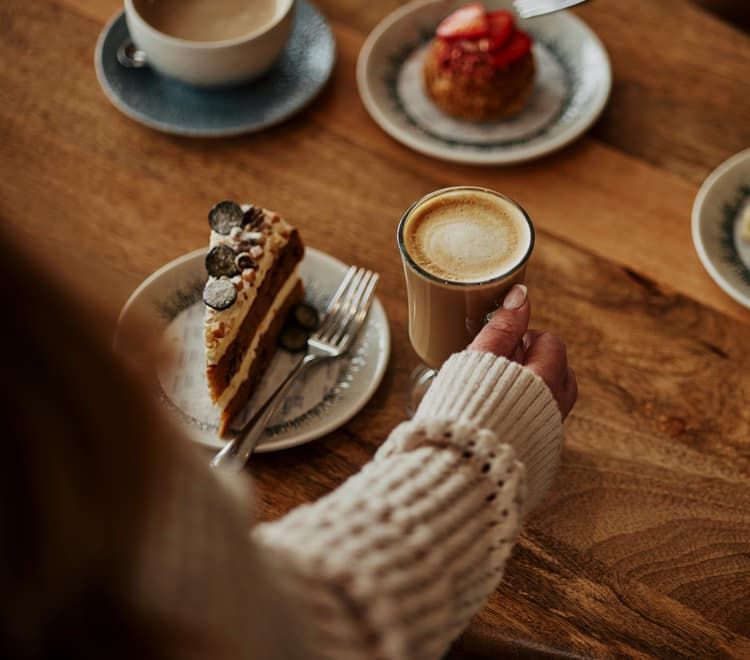 Coffee and Cake at The Gallery Bar & Lounge at St Brides Spa Hotel in Pembrokeshire
