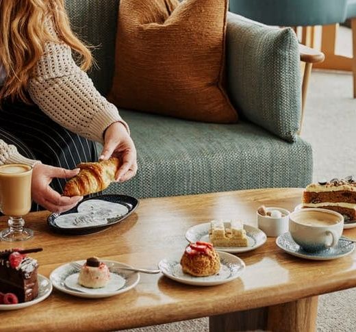 Coffee and Cake at The Gallery Bar & Lounge at St Brides Spa Hotel in Pembrokeshire
