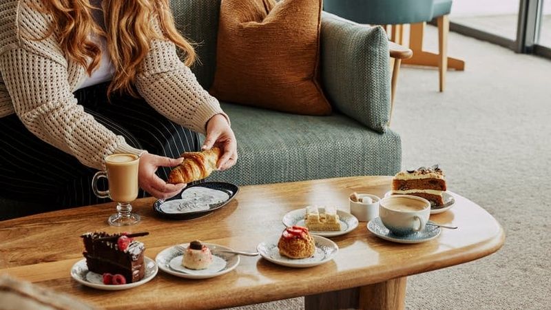 Coffee and Cake at The Gallery Bar & Lounge at St Brides Spa Hotel in Pembrokeshire